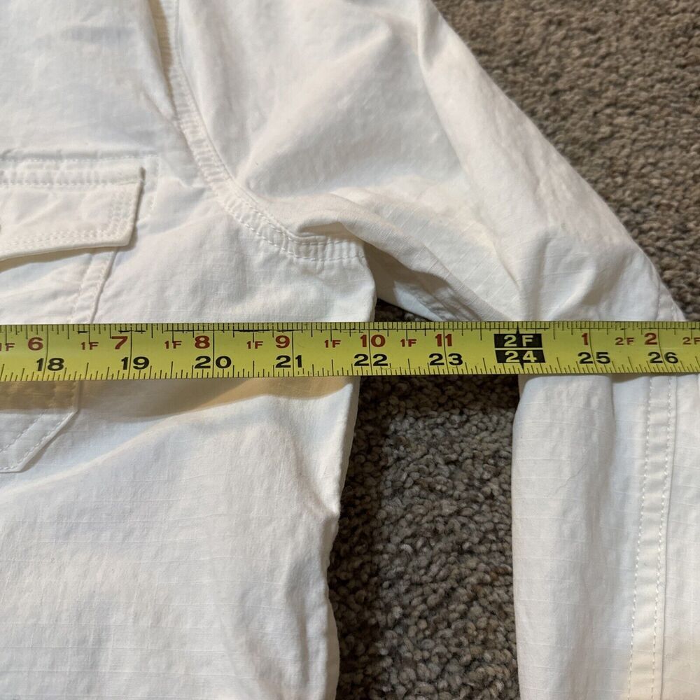 Eddie Bauer‎ Jacket Womans Ripstop Field Safari utility Cargo Canvas L Military - Picture 8 of 12